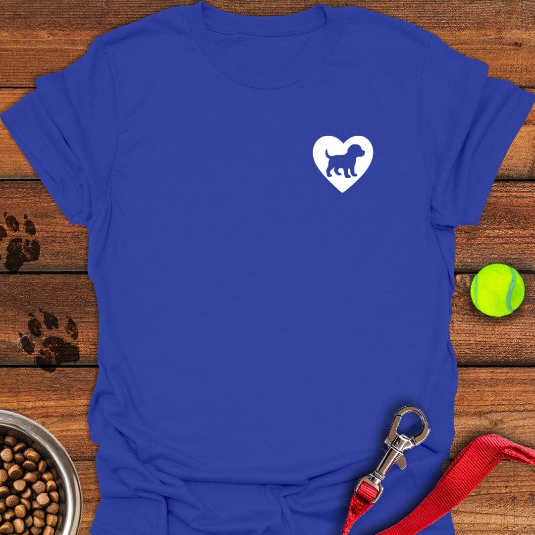 Labrador Puppy Heart T-Shirt Royal