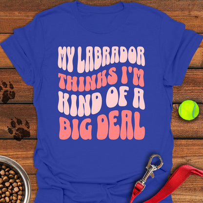 Labrador Big Deal T-Shirt Royal