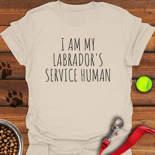 Service Human Labrador T-Shirt Natural