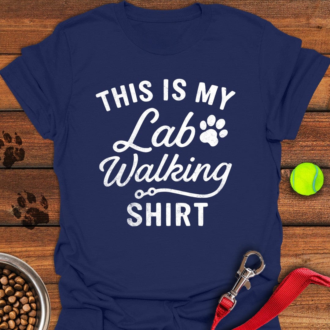 This is my Lab Walking T-Shirt Navy