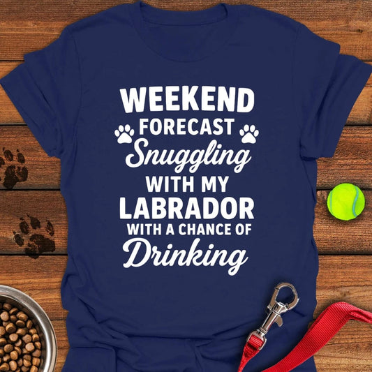 Weekend Forecast Labrador T-Shirt Navy