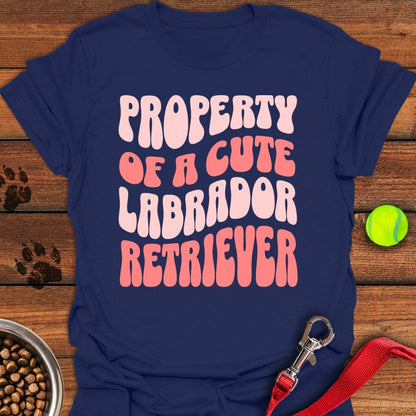 Property of a Cute Labrador T-Shirt Royal