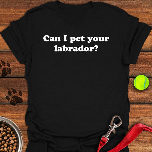 Can I Pet Your Labrador T-Shirt Black