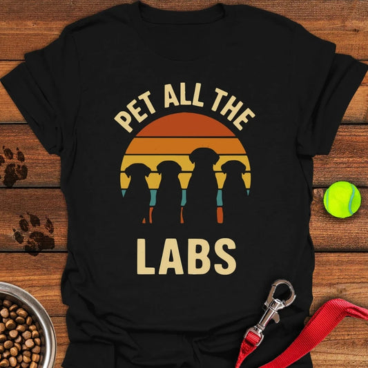 Pet All The Labs T-Shirt Black