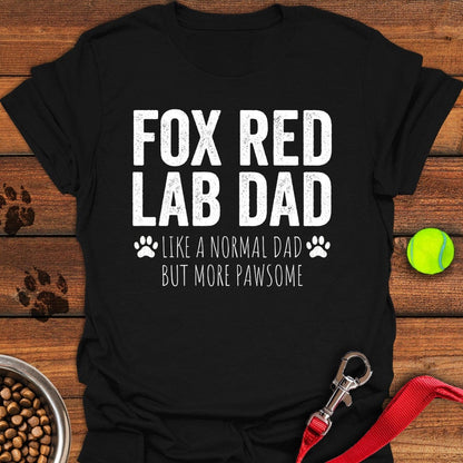 Fox Red Labrador Lab Dad T-Shirt