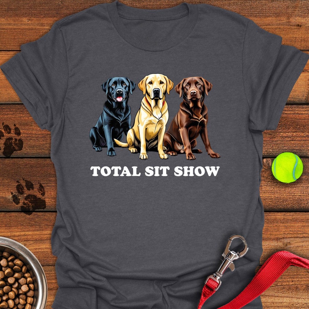 Total Sit Show Labrador T-Shirt Dark Heather