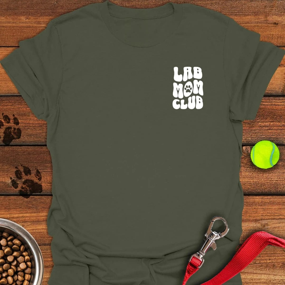 Lab Mom Club T-Shirt Military Green