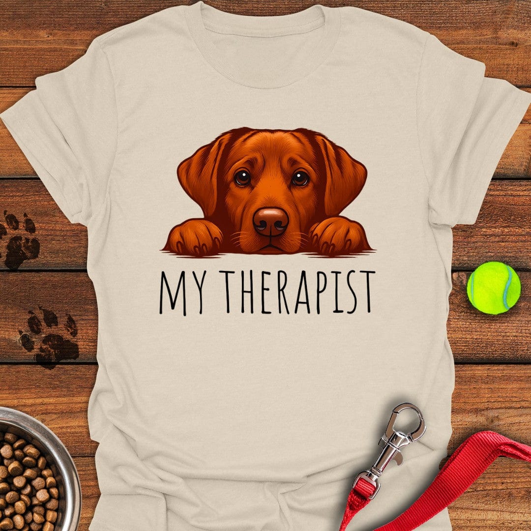 My Therapist Fox Red Lab T-Shirt Natural