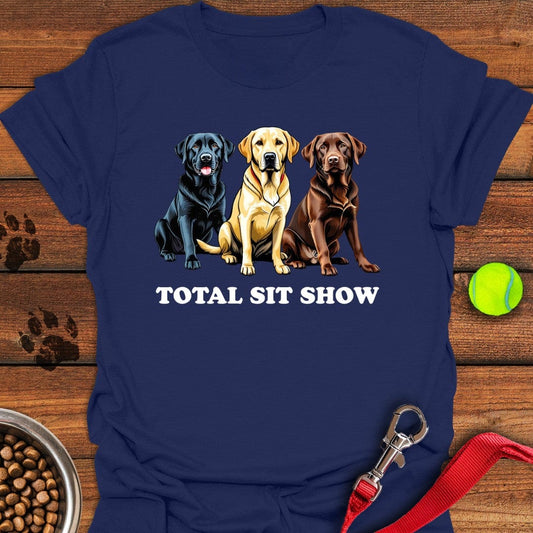Total Sit Show Labrador T-Shirt Navy