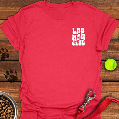Lab Mom Club T-Shirt Heather Red