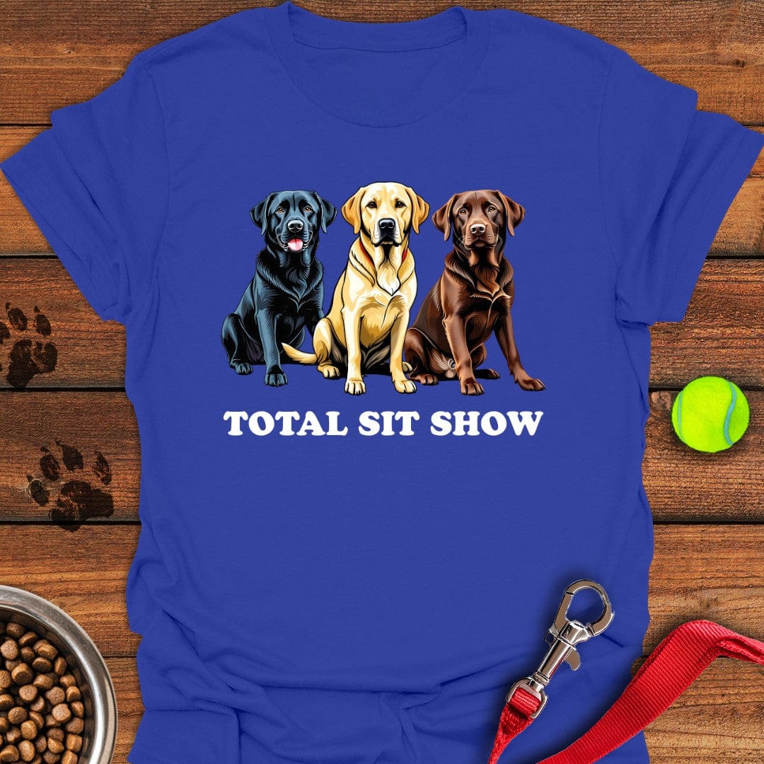 Total Sit Show Labrador T-Shirt Royal
