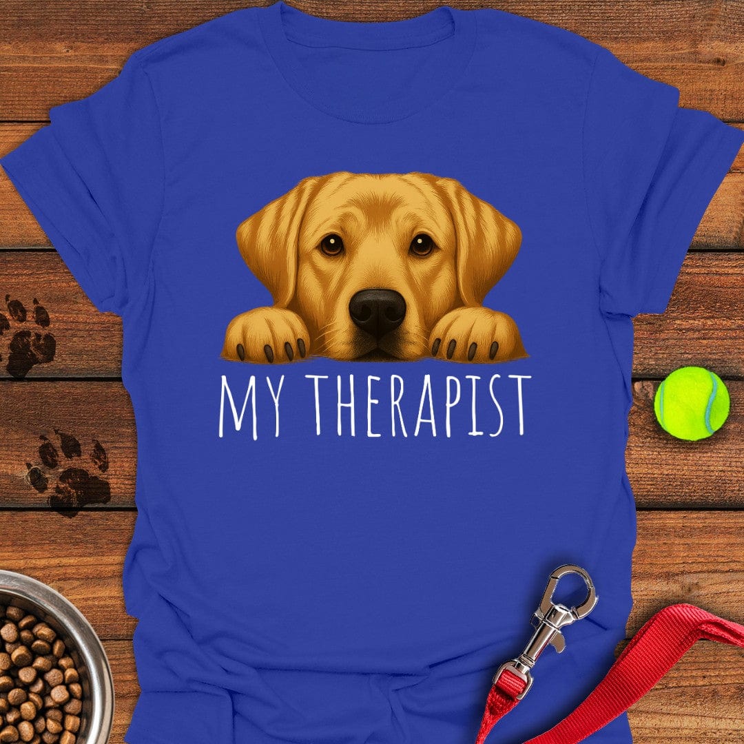 My Therapist Yellow Labrador T-Shirt