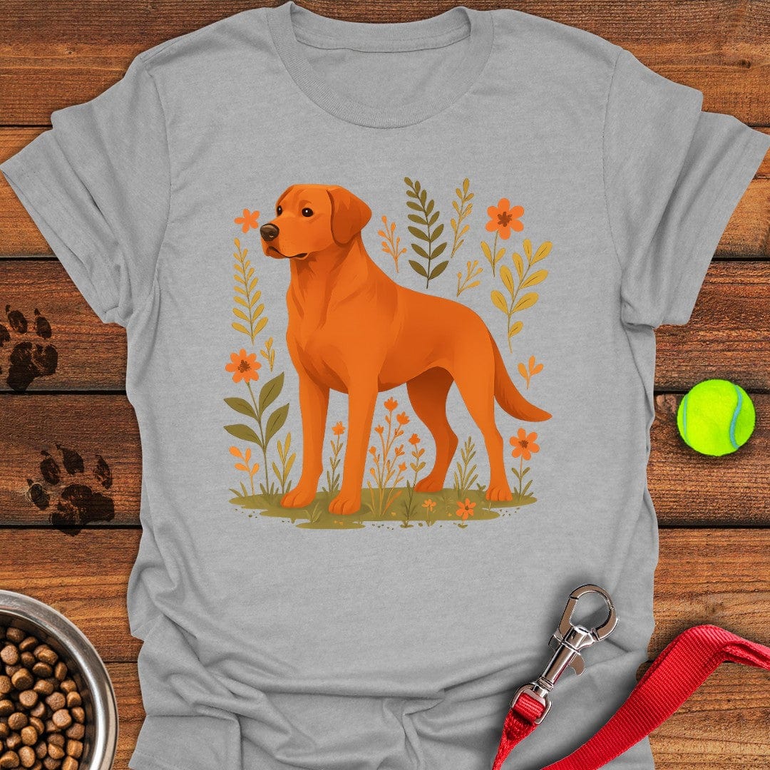 Fox Red Labrador T-Shirt Sport Grey