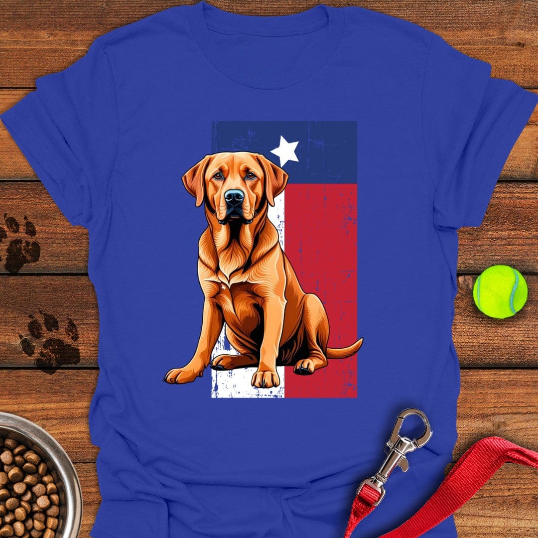Fox Red Labrador Texas Flag Royal