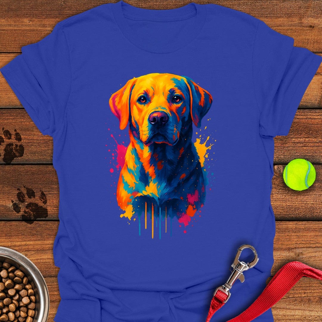Labrador Painting Graphic T-Shirt Royal