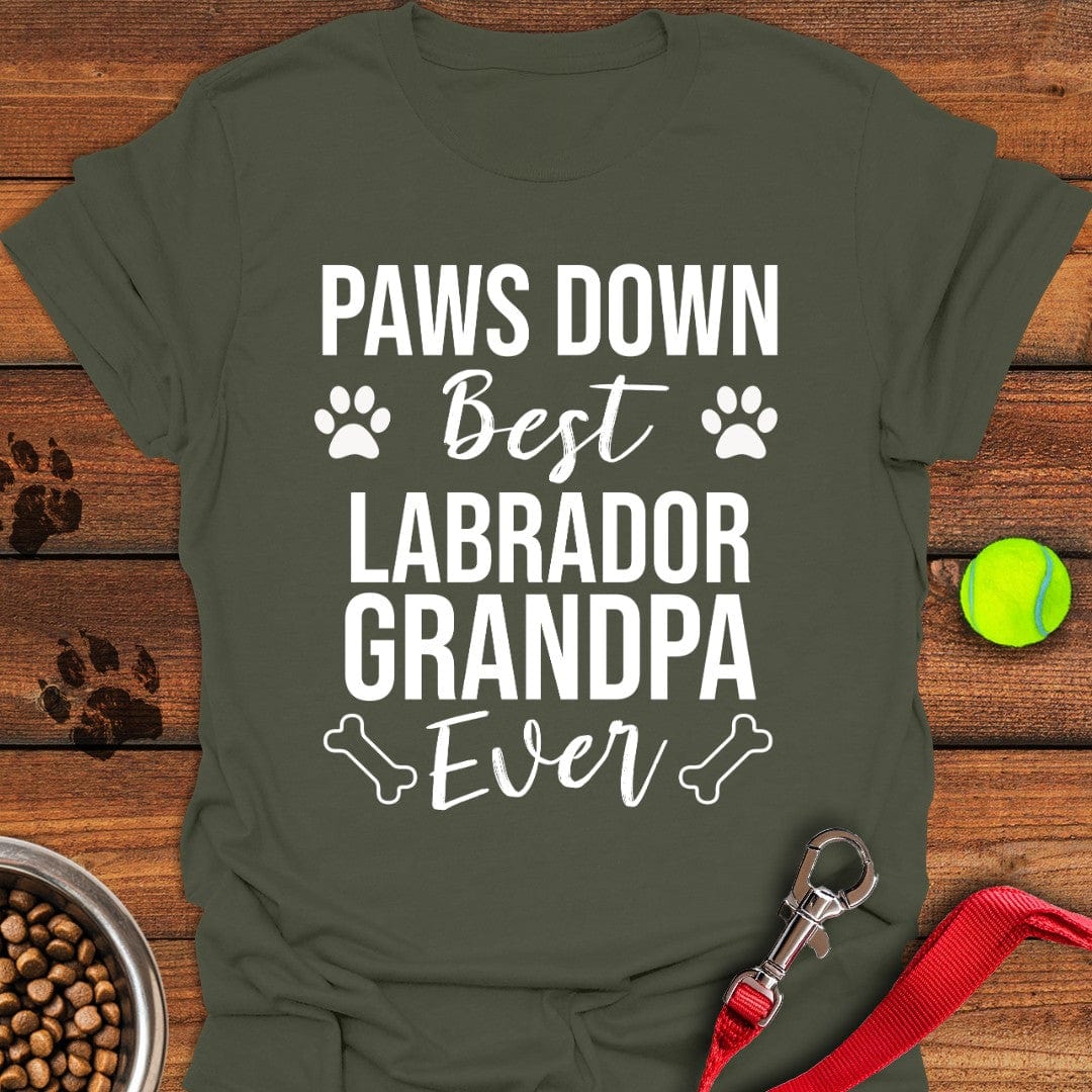 Best Labrador Grandpa Ever Military Green