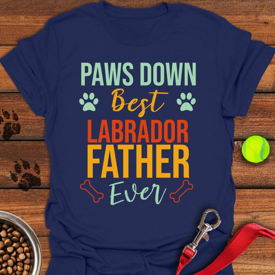 Labrador Father T-Shirt Navy