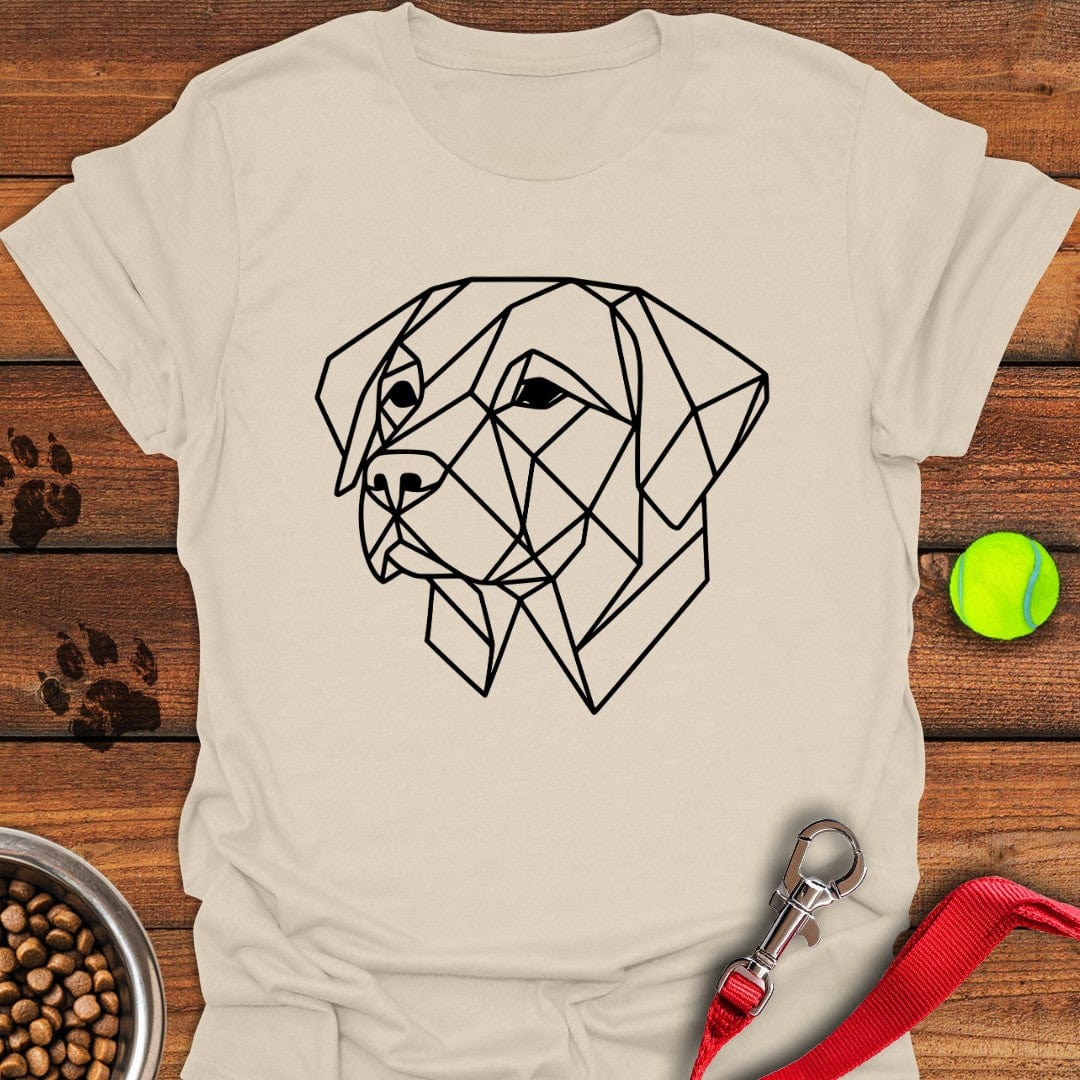 Trendy Geometrical Labrador T-Shirt Natural