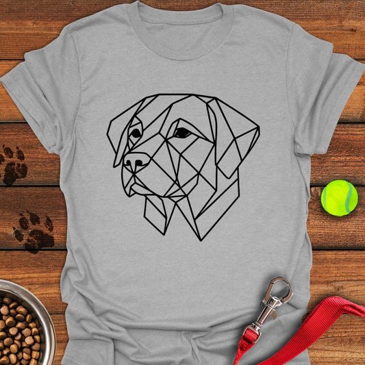 Trendy Geometrical Labrador T-Shirt Sport Grey