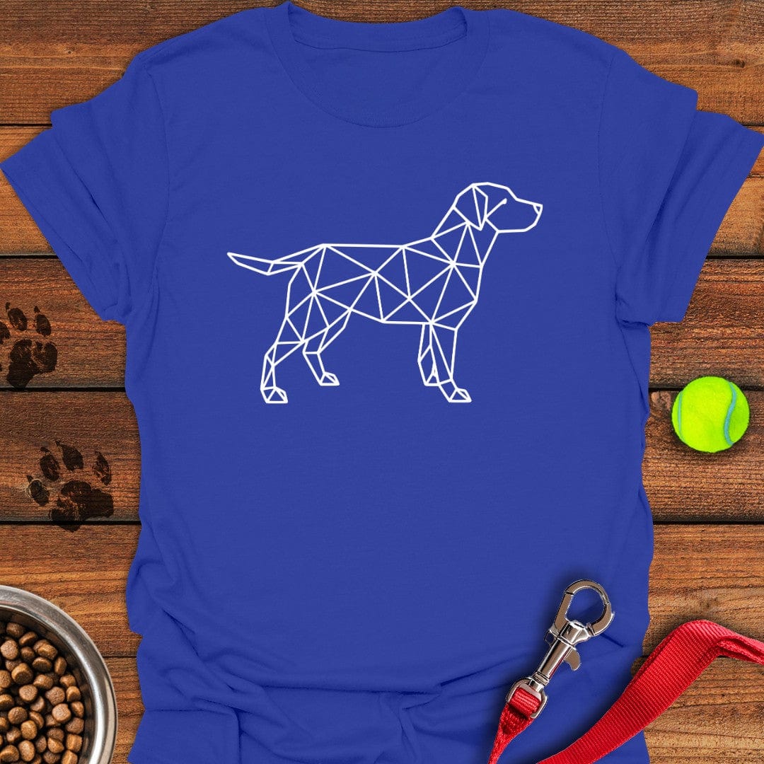 Trendy Geometrical Labrador T-Shirt Royal