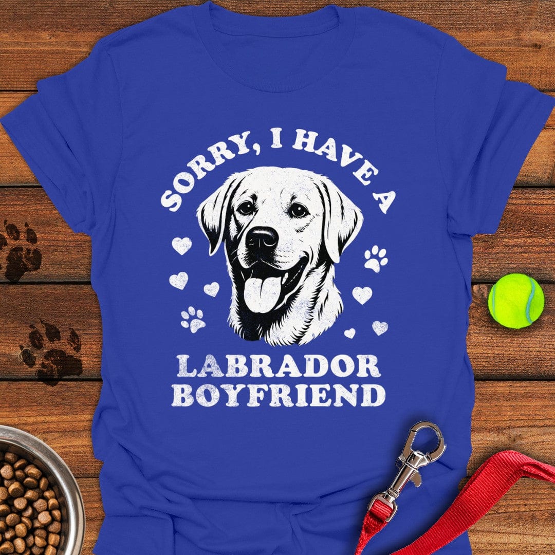 I Have a Labrador Boyfriend T-Shirt Royal