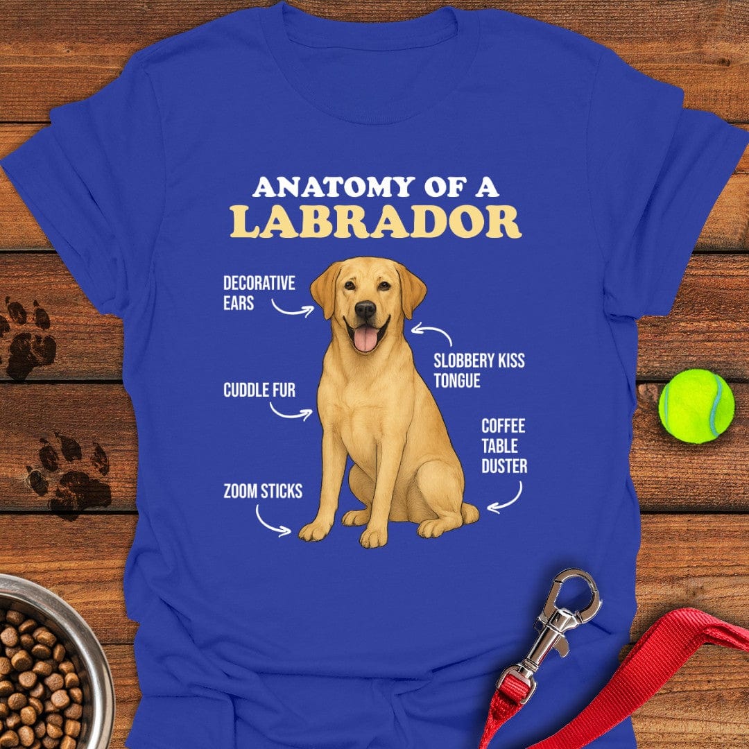 Anatomy of a Yellow Labrador T-Shirt Royal