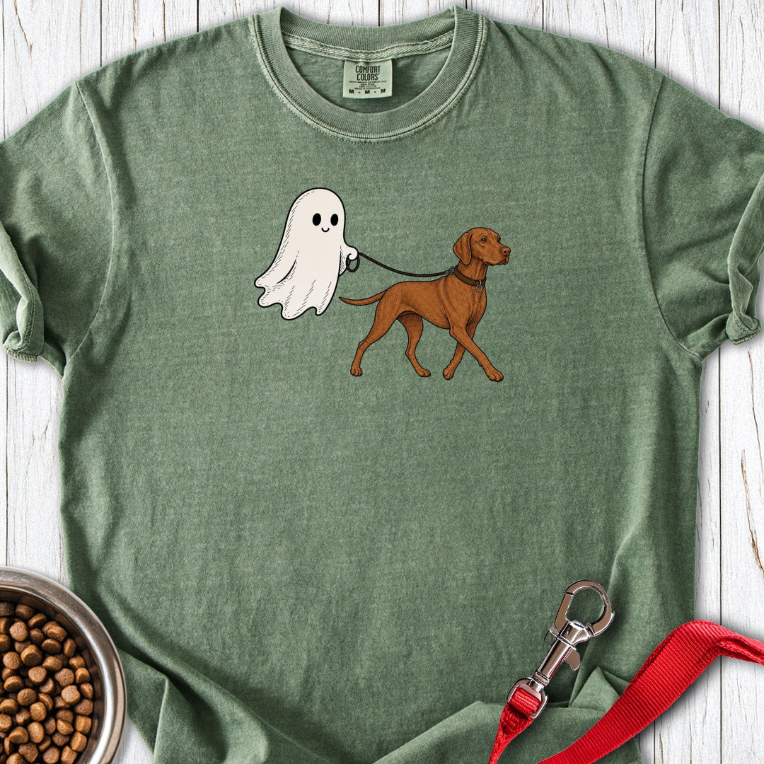 Vizsla Ghost Halloween Premium Tee Moss