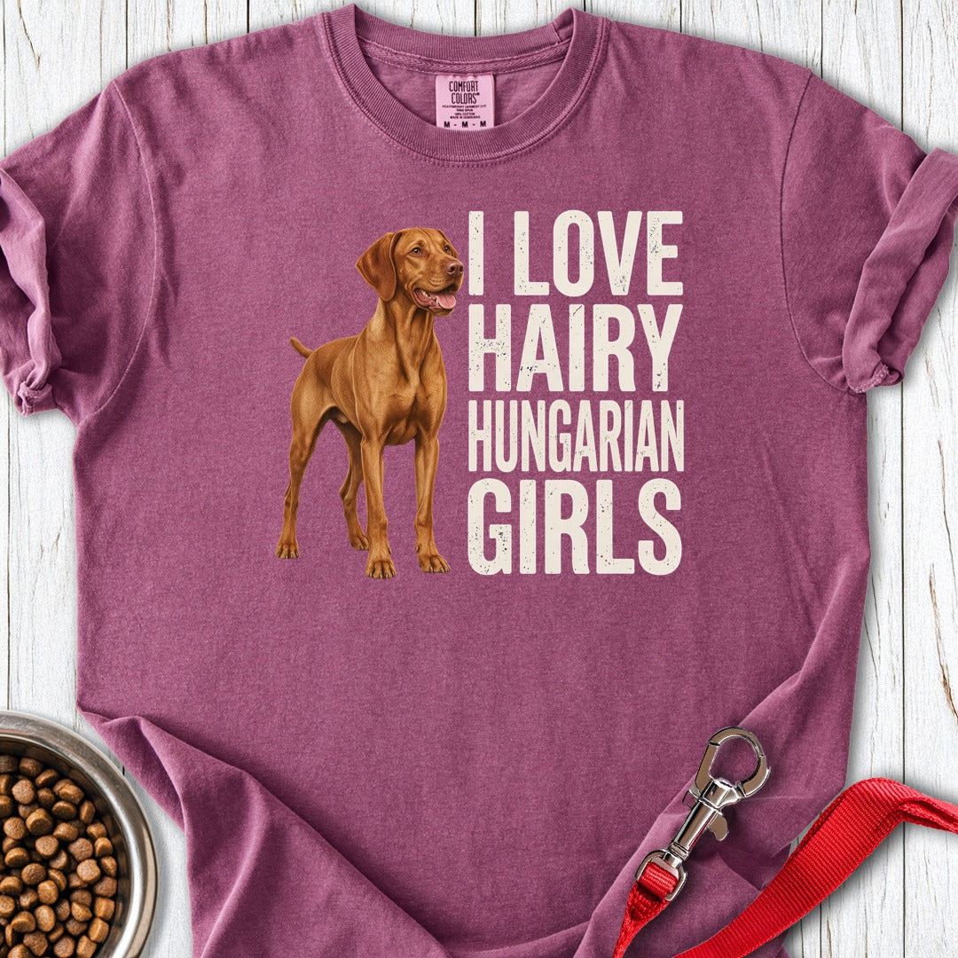 Vizsla Hairy Hungarian Girls Premium Tee Berry