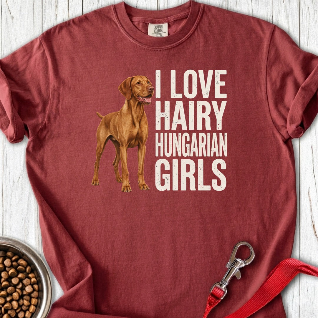 Vizsla Hairy Hungarian Girls Premium Tee Brick