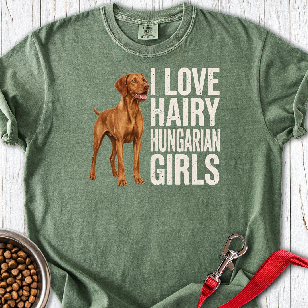 Vizsla Hairy Hungarian Girls Premium Tee Moss