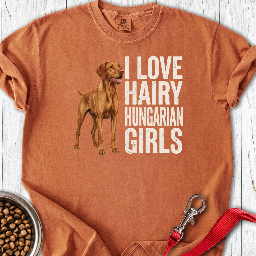 Vizsla Hairy Hungarian Girls Premium Tee Yam