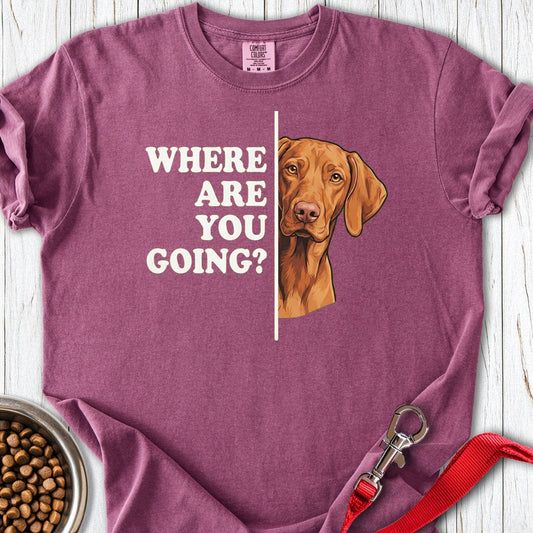 Vizsla Where Are You Going Premium Tee Berry