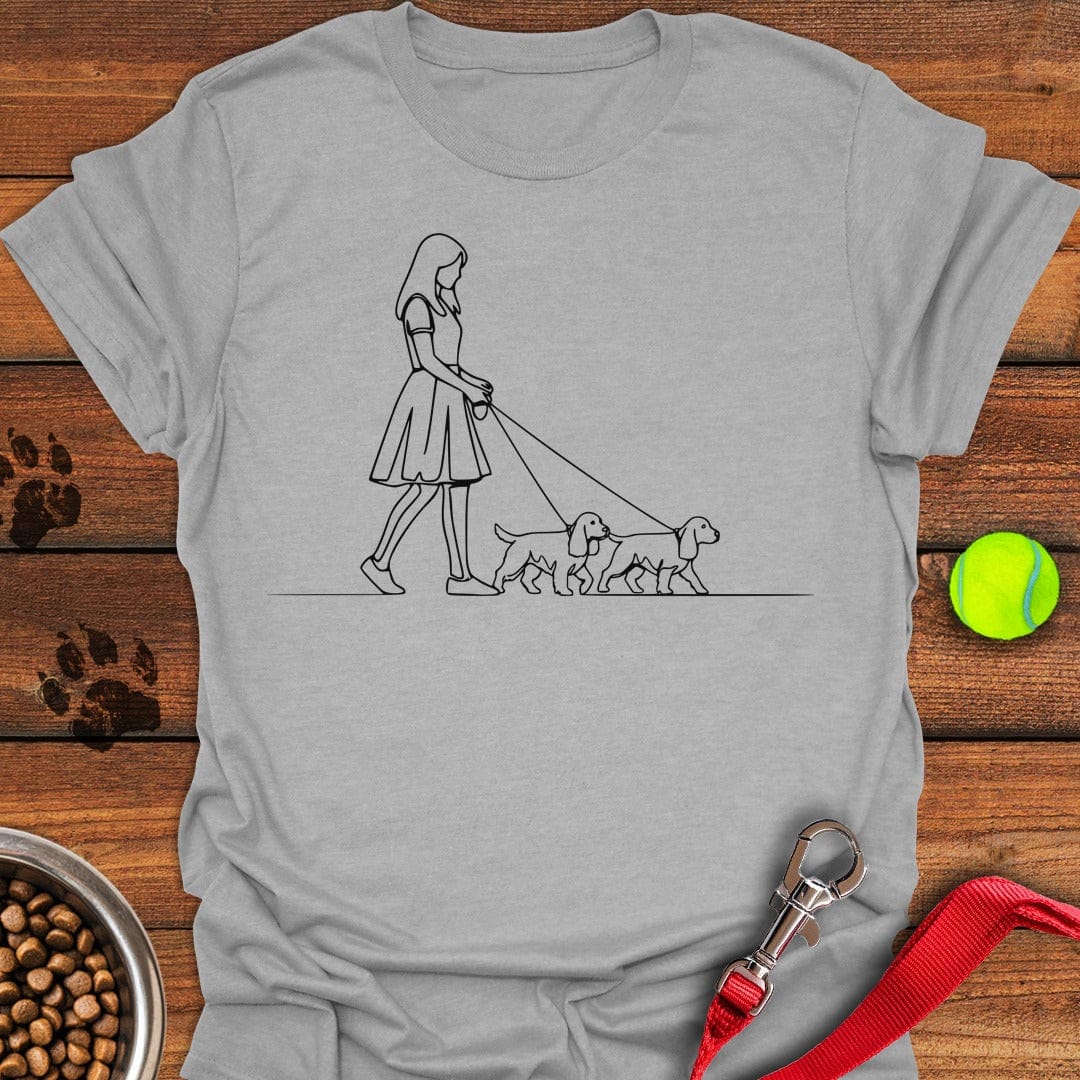Walking Cocker Spaniels Sport Grey