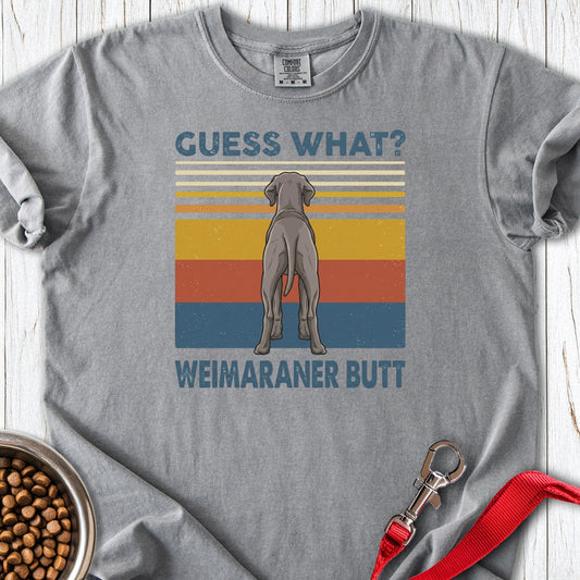 Weimaraner Butt Premium Tee Grey