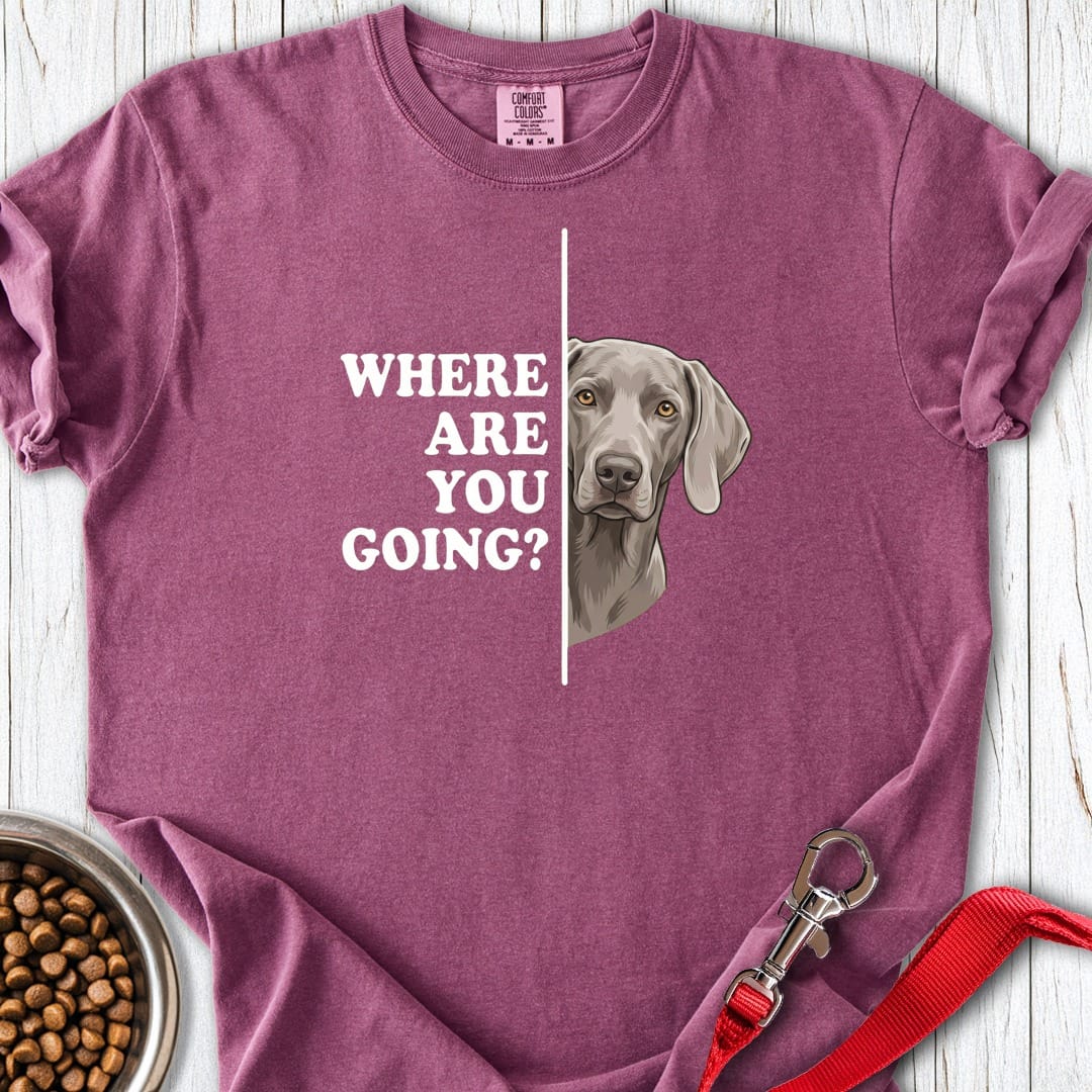 Weimaraner Following Premium Tee Berry