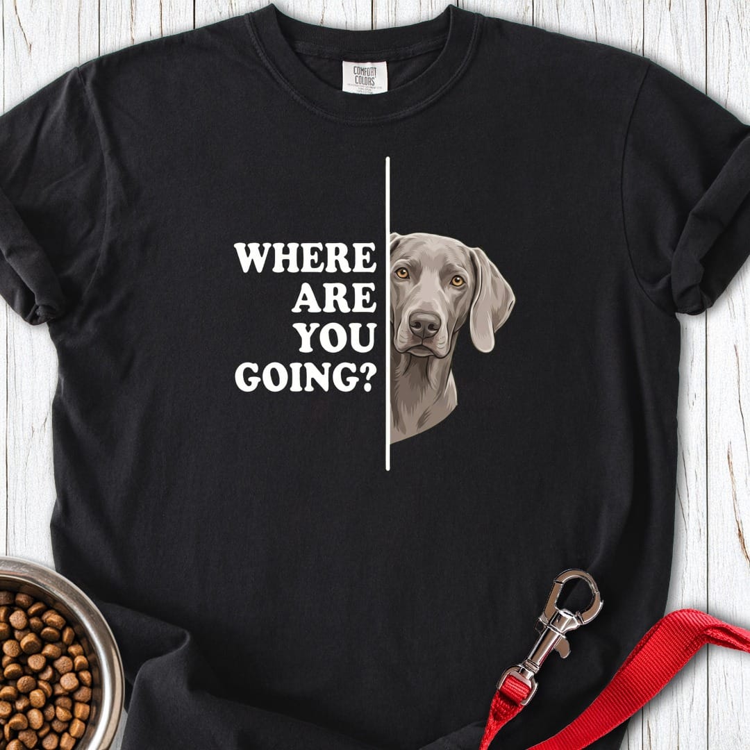 Weimaraner Following Premium Tee Black
