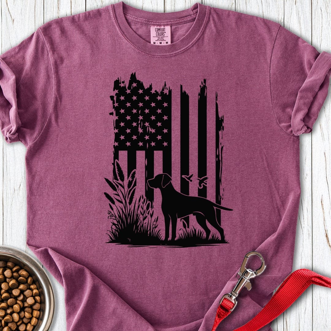 Weimaraner Hunting USA Premium Tee Berry