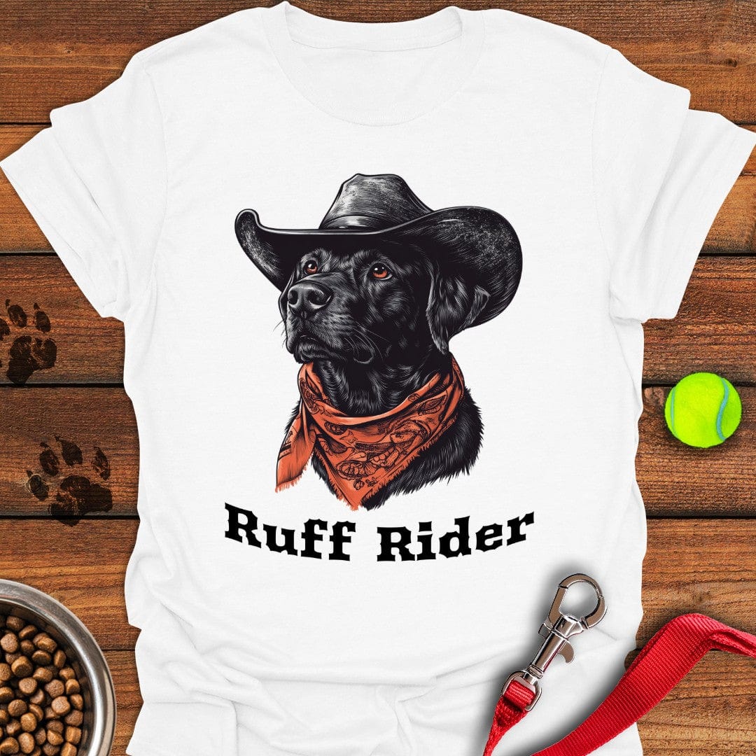 Ruff Rider Labrador T-Shirt White