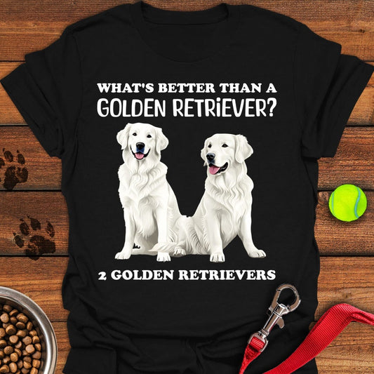 White Golden Retrievers Black