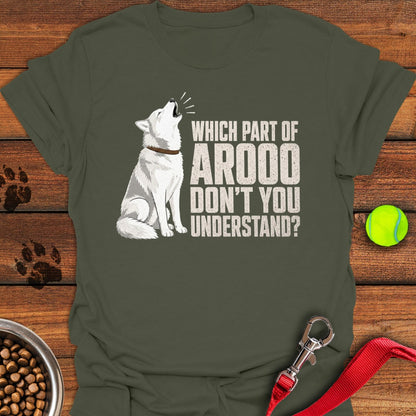 White Husky Howl Military Green