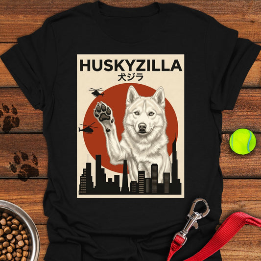 White Husky Huskyzilla Black