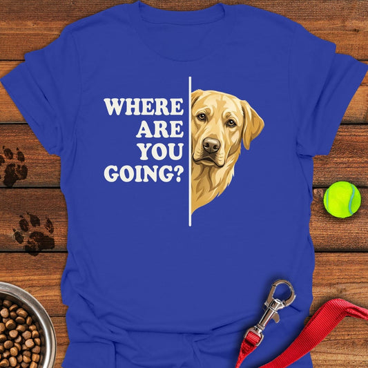 Yellow Lab Following Royal