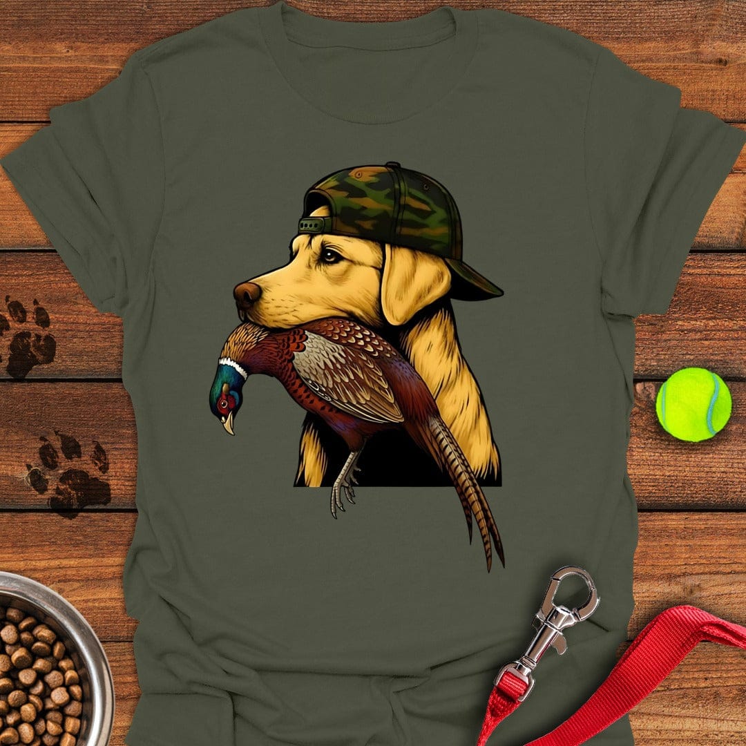 Yellow Lab Pheasant Hunter Military Green