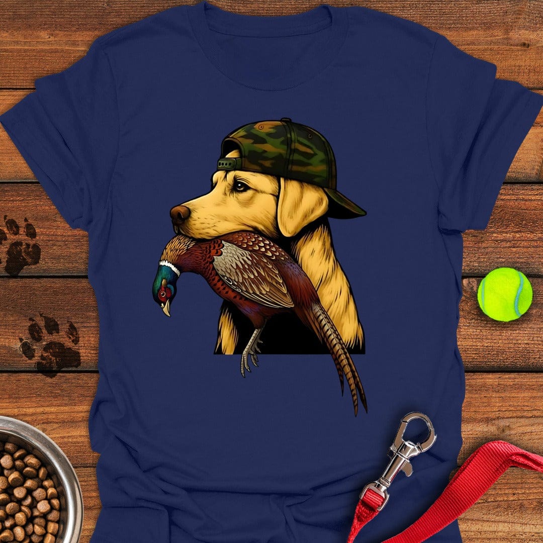 Yellow Lab Pheasant Hunter Navy