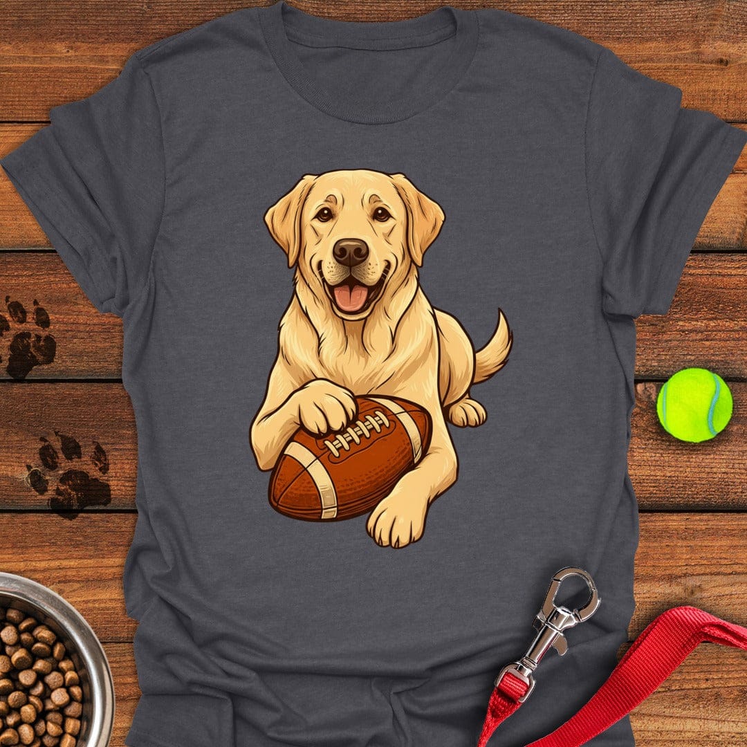 Yellow Labrador Football Dark Heather