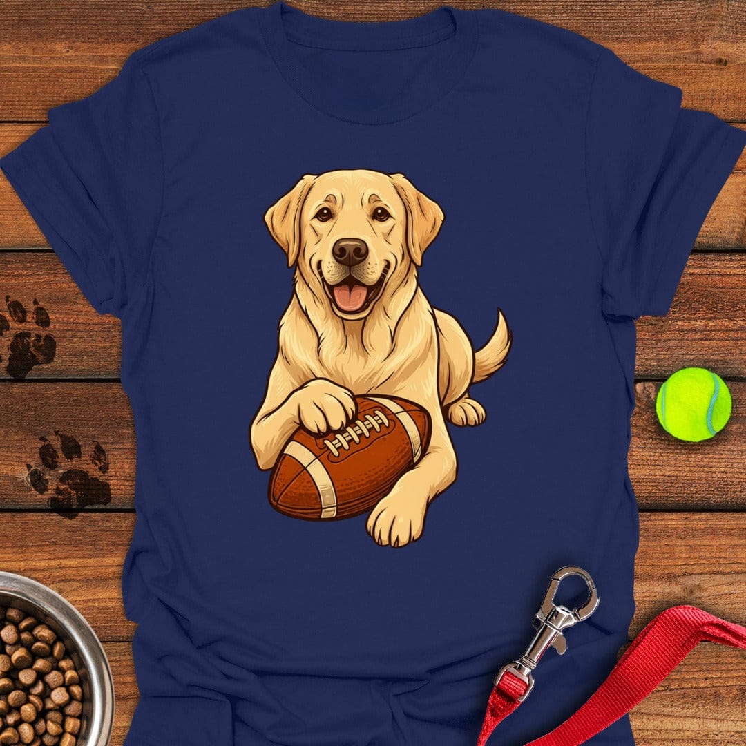 Yellow Labrador Football Navy