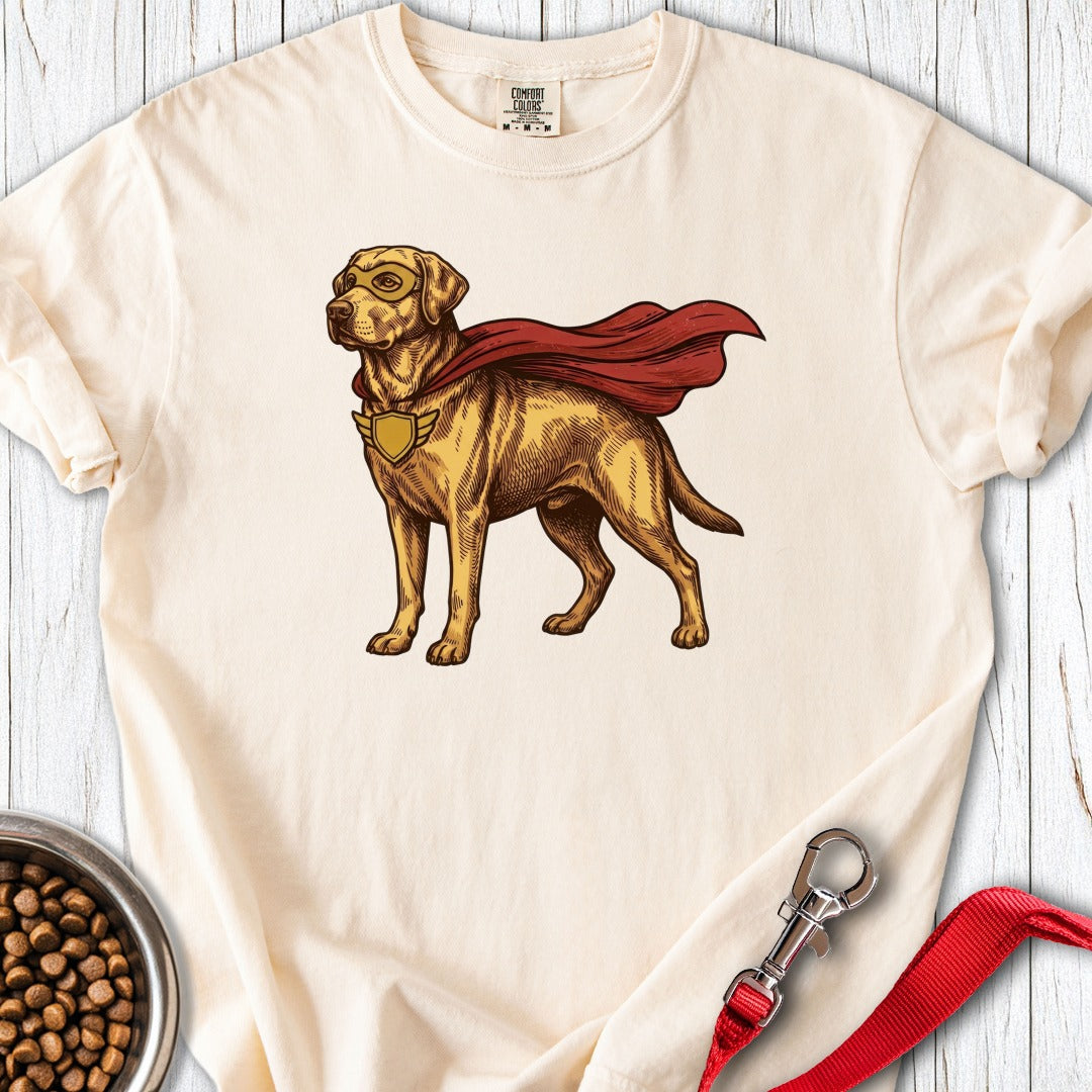 Yellow Labrador Superhero Premium Tee Ivory