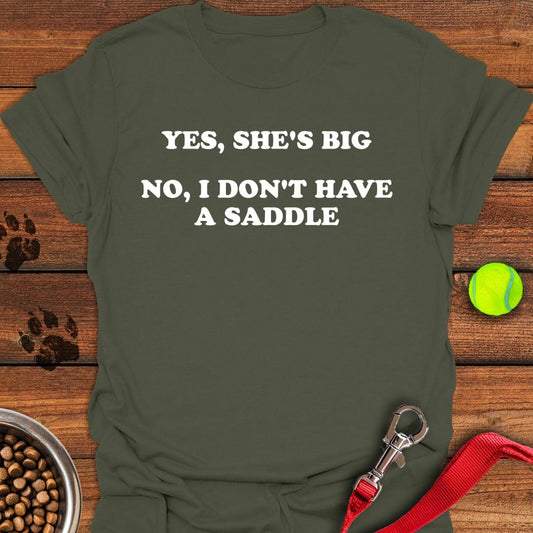 Yes She Is Big Great Dane Military Green