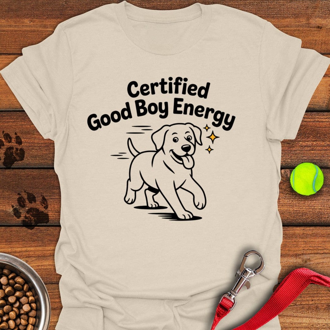 Certified Good Boy Energy T-Shirt Natural