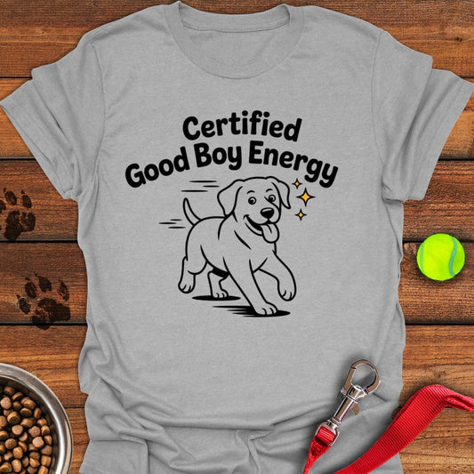 Certified Good Boy Energy T-Shirt Sport Grey